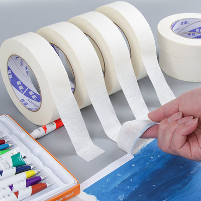 OEM crepe papier 2 inch masking tape zelfklevend natuurlijk rubber