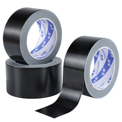 Waterdicht Gaffers Zwarte stof Duct Tape Verpakking Sterk Kleverig Voor Pipeline 3 inch