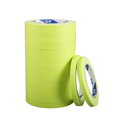 Persoonlijke schilders groen papier maskerband voor schilderen schrijfbaar 500m lengte