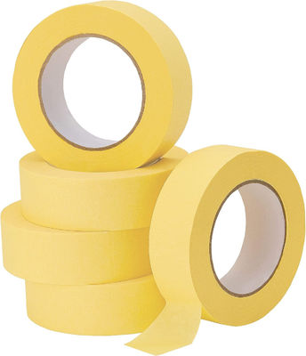 Geel hoogtemperatuurbestendige crepe papier maskerband 25 mm*50m