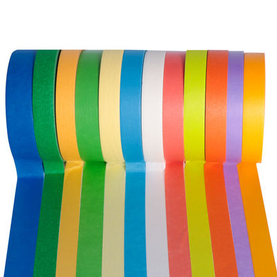 Aanpasbare kleur kunstenaar maskerband rol voor gemakkelijk verwijderen gekleurde crepe papier