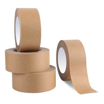 Op maat gedrukt Eco Friendly Kraft Tape 50 lbs/in Tensile Strength Eco Friendly kraft gummeerde papierband
