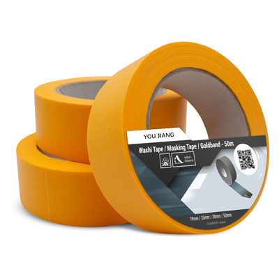 Oranje Kleur Huisdecoratie Gele Papier Washi Tape fabrikant