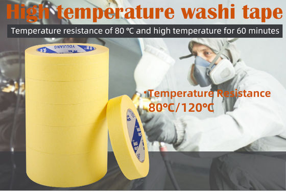 Rubber Gele Crepe Papier Kleefstof Kleurrijke maskerband