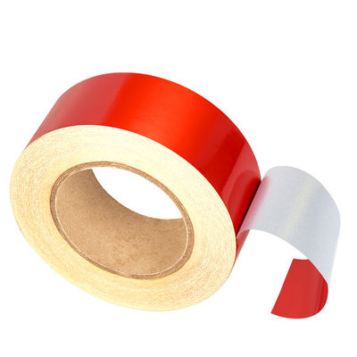 Reflector Sticker Rood Reflecterend Veiligheidswaarschuwingsband Op maat gemaakte Reflecterende Truck Voertuig Conspicuity Kleefstofreflecterende tape