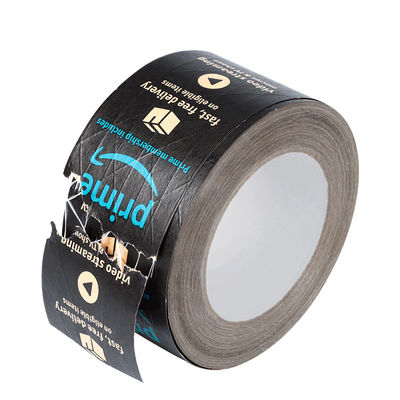 Op maat gedrukt logo water geactiveerd verschijnen gegommerd versterkt kleefpapier & film kraft papier tape voor het verzegelen van kartonnen