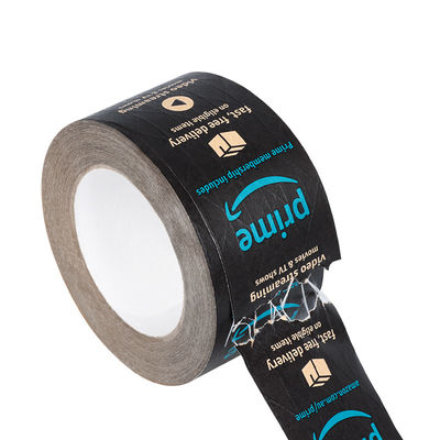 Gepersonaliseerd gekleurd logo Eco-vriendelijk water activeren nat papier tape Kleefpapier & film Kraft papier pakket tape met logo