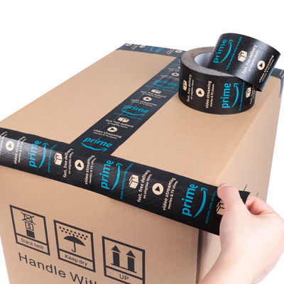 Milieuvriendelijk Watergeactiveerd Versterkt Zwart 48 mm Pakket Kraftpapier Kleefband Jumbo Roll