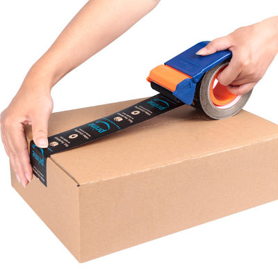 Gepersonaliseerd logo Gummige vezelversterkte bruine kraftpapier tape Jumbo roll