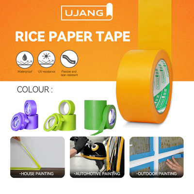 120 graden C hoge temperatuur Japanse plat papier Washi maskerband voor auto reparatie verf maskeren zonder residu